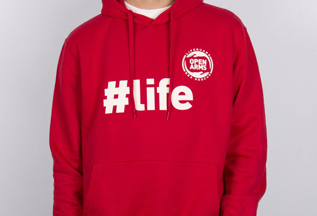 sudadera solidaria life