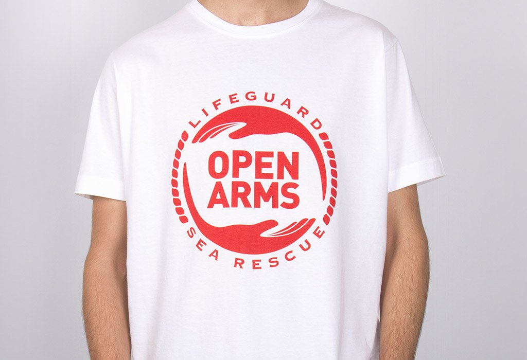 Pacchetto di prodotti T-shirt e matita Open Arms